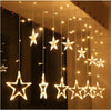CATENA STELLE  TENDA LUMINOSA DI NATALE LUCI NATALIZIE LED LUCE RGB BIANCO CALDO BIANCO FREDDO STELLA ADDOBBI Casa e cucina/Decorazioni per interni/Addobbi e decorazioni per ricorrenze/Decorazioni natalizie/Luci natalizie/Catene luminose per esterni Zencoccostore - Formia, Commerciovirtuoso.it