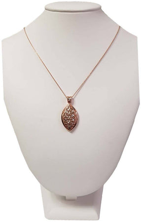 Catenina con pendente Argento Rosee' e bianco - Ungari Gioielli Ungari Gioielli Argento