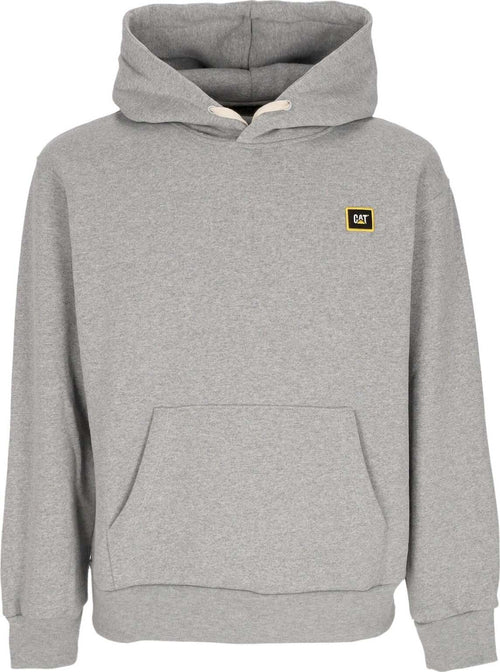 CATERPILLAR-Felpa-Cappuccio-Uomo-Unit-Hoodie-Light-Heather-Grey-da-uomo