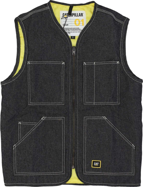 CATERPILLAR-Smanicato-Uomo-Unit-Vest-Black-da-uomo