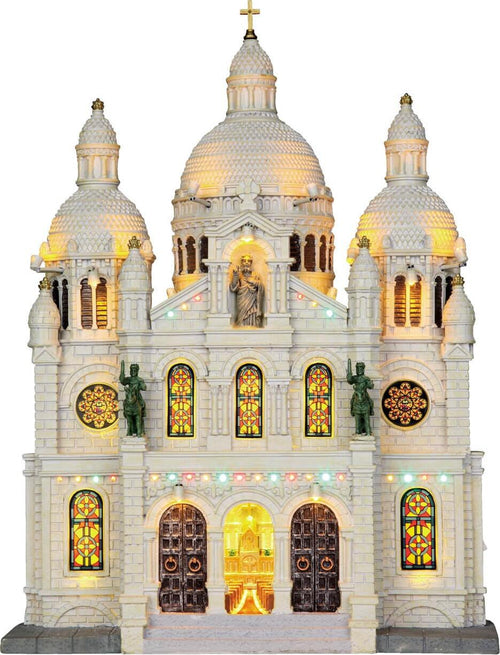 Cattedrale Europea, edificio luminoso per villaggio di Natale in poliresina Casa e cucina/Decorazioni per interni/Addobbi e decorazioni per ricorrenze/Decorazioni natalizie/Oggettistica MagiediNatale.it - Altamura, Commerciovirtuoso.it