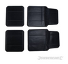 Tappetini per auto in PVC nero, antiscivolo,resistenti, per tutti i veicoli. Silverline