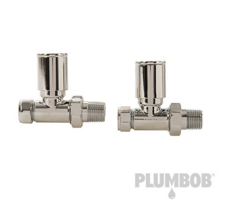 Valvola per radiatore, termoarredo, riscaldato, moderno, dritto, 2 p.zi Plumbob