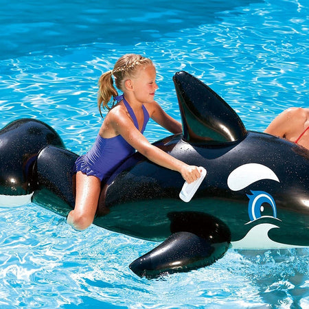 Cavalcabile A Forma Di Orca Gonfiabile Grande 203x102cm 3+anni Con Maniglie 41009 Giochi e giocattoli/Sport e giochi all'aperto/Giochi aquatici e piscine per bambini/Canotti e gonfiabili galleggianti Trade Shop italia - Napoli, Commerciovirtuoso.it