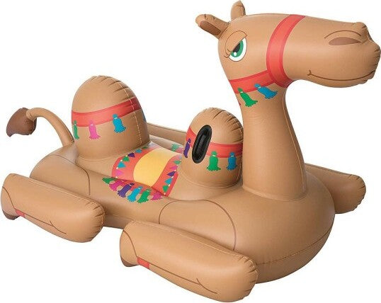 Cavalcabile-Cammello-Gonfiabile-221-X-132-Cm-Con-Maniglie-Per-Mare-Piscina-41125