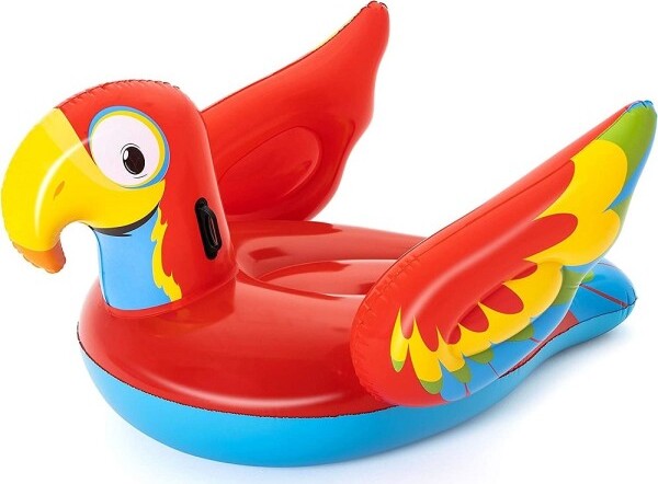 Cavalcabile-Gonfiabile-Pappagallo-203x132-Cm-Bambini-Mare-Animale-Piscina-41127