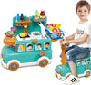 Cavalcabile-Trolley-Schoolbus-Supermercato-Giocattolo-Bambini-3in1-Luci-Suoni