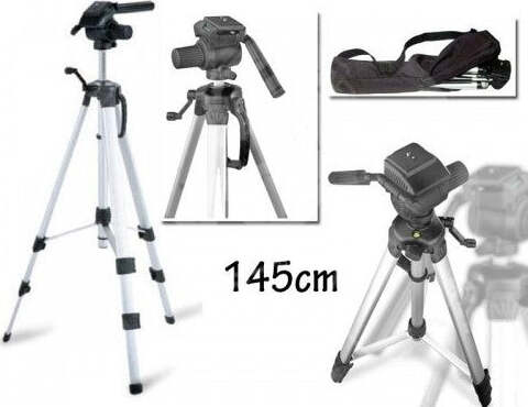 Cavaletto-Treppiede-145-Cm-Per-Macchina-Fotografica-Digitale-Videocamera