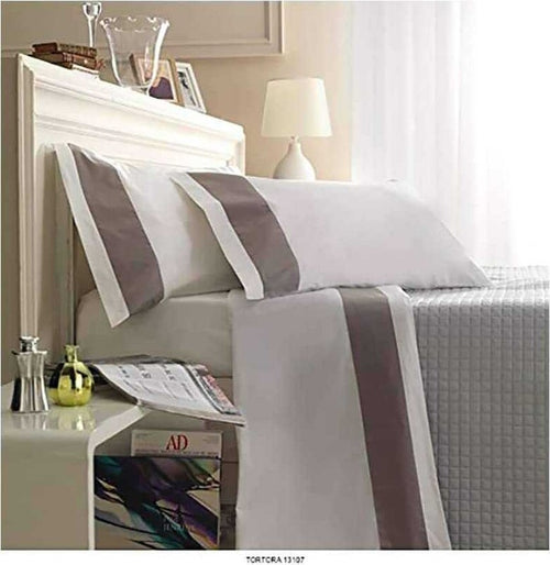 Cavalieri Completo Letto Matrimoniale Set Lenzuola Matrimoniali 100% Cotone con Balza In Raso a Contrasto Linea Vally Casa e cucina/Tessili per la casa/Biancheria da letto/Lenzuola e federe/Set di lenzuola e federe La Bottega del Risparmio - Bari, Commerciovirtuoso.it