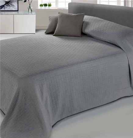 Cavalieri Elegante Copriletto Matrimoniale 260x260 Clara Cotone Jacquard Tinta Unita Casa e cucina/Tessili per la casa/Biancheria da letto/Copriletti La Bottega del Risparmio - Bari, Commerciovirtuoso.it