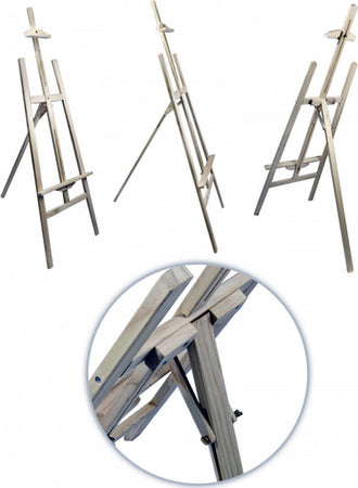 CAVALLETTO ARTISTICO SUPPORTO PER PITTURA TELA PIEGHEVOLE LEGNO 120CM DISEGNO  Trade Shop italia - Napoli, Commerciovirtuoso.it