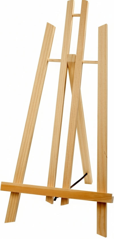 Cavalletto-Artistico-Supporto-Per-Pittura-Tela-Pieghevole-Legno-50cm-Disegno
