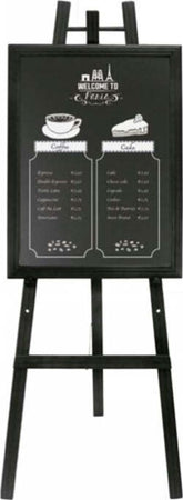 Cavalletto in legno nero - altezza 165 cm - Securit Cancelleria e prodotti per ufficio/Archivio ufficio e accessori per scrivania/Lavagne e bacheche/Lavagne Eurocartuccia - Pavullo, Commerciovirtuoso.it