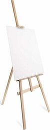 Cavalletto-Pittorico-In-Legno-Inclinabile-120-Cm-Pittura-Esposizione-Tele-Quadri