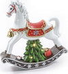 Cavallo bianco a dondolo in resina con luci, decorazione per interno Casa e cucina/Decorazioni per interni/Addobbi e decorazioni per ricorrenze/Decorazioni natalizie/Schiaccianoci MagiediNatale.it - Altamura, Commerciovirtuoso.it