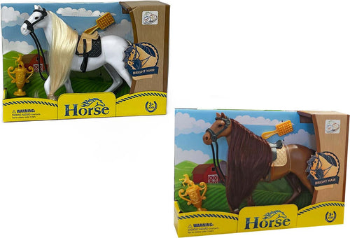 Cavallo-con-Criniera-da-pettinare-18cm-Kidz-Corner
