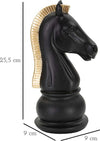 Cavallo Nero E Oro Cm 10,5X8,5X19 Casa e cucina/Decorazioni per interni/Accessori decorativi/Soprammobili Led Mall Home - Napoli, Commerciovirtuoso.it