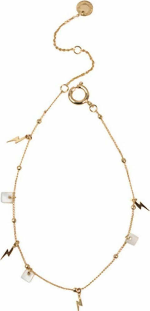 Cavigliera Da Donna Fatta A Mano Ipoallergenica Senza Nichel Con Ciondoli A Forma Di Fulmine E Quadrato Fatta A Mano Big Metal London Moda/Donna/Gioielli/Cavigliere MesmerizeD - Porto Sant’Elpidio, Commerciovirtuoso.it