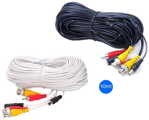 Cavo 10 Mt Per Telecamere Telecamera Videosorveglianza Each
