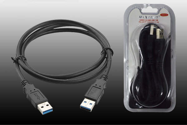 Cavo-1mt-Usb-3.0-Tipo-Maschio-Cable-Prolunga-Filo-Per-Pc-Dati-Maxtech-Usb3.0-1m