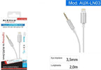 Cavo 2 Mt Adattatore Audio Cuffie Aux 3,5mm Jack Tripolare A Lightning Aux-ln03 Elettronica/Home Audio e Hi-Fi/Accessori/Cavi/Cavi Stereo Jack Trade Shop italia - Napoli, Commerciovirtuoso.it