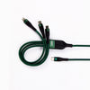 Cavo nylon 100W 3 in 1 fast charge