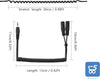 Cavo a spirale per cuffie stereo da 3,5 mm (non microfono) a 2 femmine Splitter a Y