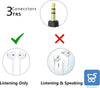 Cavo a spirale per cuffie stereo da 3,5 mm (non microfono) a 2 femmine Splitter a Y
