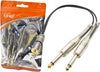 Cavo-Adattatore-Audio-Da-Jack-3,5mm-Maschio-A-2-Jack-6,35mm-Maschio-30cm-Kl-9244