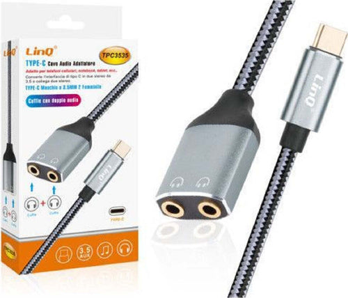 Cavo Adattatore Audio Da Type-c Maschio A 2 Jack 3,5mm Aux Femmina Cuffie Tpc3535 Elettronica/Informatica/Accessori/Adattatori/Adattatori USB a USB Trade Shop italia - Napoli, Commerciovirtuoso.it