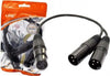 Cavo-Adattatore-Audio-Da-Xlr-Femmina-A-2-Xlr-Maschio-Microfono-Splitter-Kl-9240