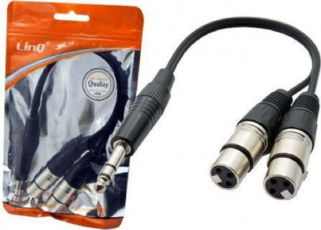 Cavo Adattatore Audio Jack 6,35mm Maschio Stereo A 2 Xlr Femmina Microfono Kl-9239 Elettronica/Home Cinema TV e video/Accessori/Cavi/Connettori RCA Trade Shop italia - Napoli, Commerciovirtuoso.it