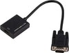Cavo Adattatore Convertitore Da Vga Femmina A Hdmi Per Segnale Hdtv Colore Nero Elettronica/Home Cinema TV e video/Accessori/Cavi/Cavi HDMI Trade Shop italia - Napoli, Commerciovirtuoso.it