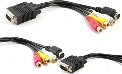 CAVO ADATTATORE CONVERTITORE DA VGA MASCHIO A RCA S-VIDEO FEMMINA AV PER TV PC Elettronica/Informatica/Accessori/Cavi e accessori/Cavi/Cavi VGA Trade Shop italia - Napoli, Commerciovirtuoso.it