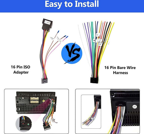 Cavo Adattatore Da 16 Pin A Iso Presa Standard Autoradio Android Linee Controllo Elettronica/Elettronica per veicoli/Accessori/Accessori audio e video/Accessori per installazioni audio-video/Adattatori cavi Patch Trade Shop italia - Napoli, Commerciovirtuoso.it
