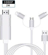Cavo Adattatore Da Hdmi A Smartphone - 3 In 1 Microusb, Type-c E Iphone