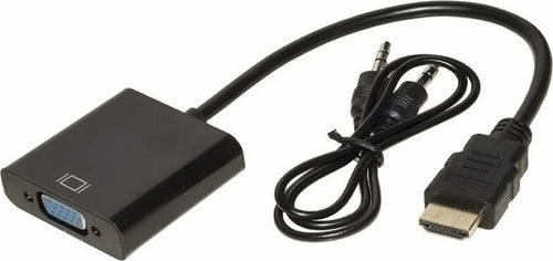 cavo Adattatore da HDMI a VGA + Cavo Audio Jack 3,5mm per PC laptop TV HDTV Full HD