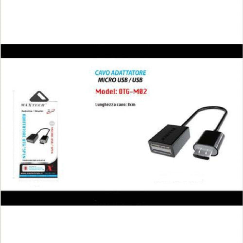 Cavo Adattatore Micro Usb / Usb Per Cellulare Otg / 5pin 8cm Maxtech Otg-m02 Cavi Smartphone Trade Shop italia - Napoli, Commerciovirtuoso.it