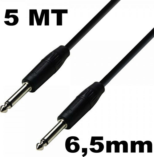 CAVO AMPLIFICATORE CHITARRA STRUMENTI CAVO MONO 6,5 mm CAVO JACK M/M 5Mt Elettronica/Home Audio e Hi-Fi/Accessori/Cavi/Cavi Stereo Jack Trade Shop italia - Napoli, Commerciovirtuoso.it