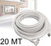 CAVO ANTENNA MASCHIO FEMMINA 20 METRI PER TV SPINOTTO JACK MASCHIO FEMMINA M/F Elettronica/Informatica/Accessori/Adattatori/Adattatori maschio/femmina Trade Shop italia - Napoli, Commerciovirtuoso.it