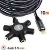 Cavo-Audio-Da-Lightning-A-5x-Jack-Femmina-Adattatore-5-In-1-Da-10-Metri-Ip50100