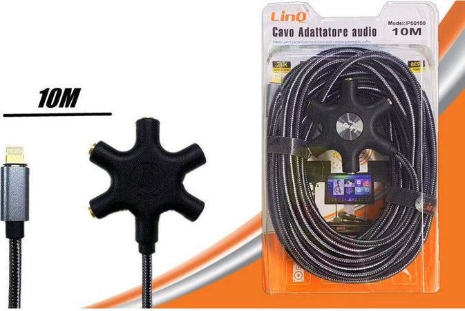 Cavo Audio Da Lightning A 5x Jack Femmina Adattatore 5 In 1 Da 10 Metri Ip50100 Elettronica/Informatica/Accessori/Cavi e accessori/Cavi/Cavi Lightning Trade Shop italia - Napoli, Commerciovirtuoso.it