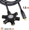 Cavo Audio Da Lightning A 5x Jack Femmina Adattatore 5 In 1 Da 1,5 Metri Ip5015 Elettronica/Informatica/Accessori/Cavi e accessori/Cavi/Cavi Lightning Trade Shop italia - Napoli, Commerciovirtuoso.it