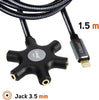 Cavo Audio Da Lightning A 5x Jack Femmina Adattatore 5 In 1 Da 1,5 Metri Ip5015 Elettronica/Informatica/Accessori/Cavi e accessori/Cavi/Cavi Lightning Trade Shop italia - Napoli, Commerciovirtuoso.it