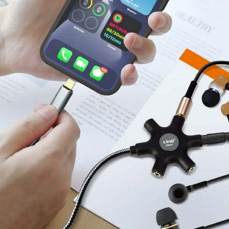 Cavo Audio Da Lightning A 5x Jack Femmina Adattatore 5 In 1 Da 1,5 Metri Ip5015 Elettronica/Informatica/Accessori/Cavi e accessori/Cavi/Cavi Lightning Trade Shop italia - Napoli, Commerciovirtuoso.it