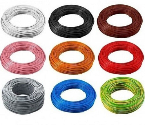CAVO BIANCO CORDINA UNIPOLARE FILO ELETTRICO EXNO7VK FS17 1,5 2,5 4 6 MMQ