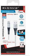 Cavo Caricatore Lightning Usb 1 Mt Ricarica Trasferimento Dati 3a Iphone F-ip034 Elettronica e telefonia > Telefonia Fissa e Mobile > Accessori Smartphone > Cavi Smartphone Trade Shop italia - Napoli, Commerciovirtuoso.it