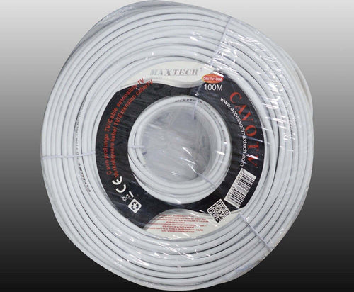 Cavo-Cavetto-Coassiale-Tv-Prolunga-Pvc-100-Metri-Schermatura-Maxtech-Cav-tv100m
