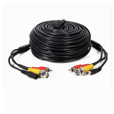 Cavo Coassiale Per Telecamera Audio Video Alimentazione Bnc+av+dc 20mt Cv-tel004