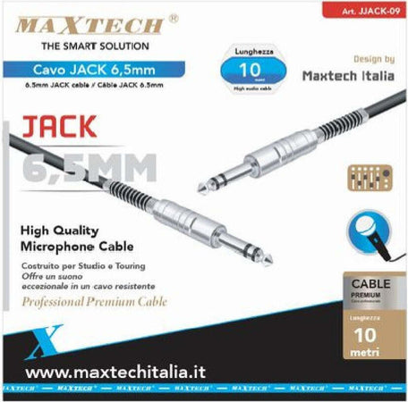 Cavo Collegamento 2 Jack Da 6.5mm 10 Mt Cavetto Microfono Audio Stereo Jjack-09 Elettronica/Home Audio e Hi-Fi/Accessori/Cavi/Cavi Stereo Jack Trade Shop italia - Napoli, Commerciovirtuoso.it